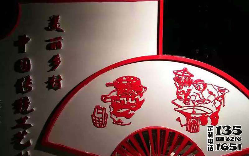 室內商場創(chuàng)意彩繪玻璃鋼折扇雕塑 室內商場創(chuàng)意彩繪玻璃鋼折扇雕塑